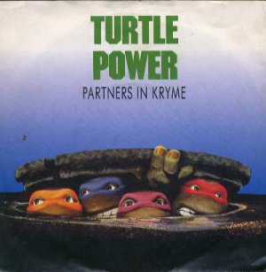 Partners In Kryme - Turtle Power - UK 7" Single - TURLTE1 vg/vg