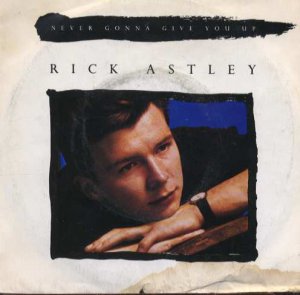 Rick Astley - Never Gonna Give You Up - UK 7" Single - PB41447 f/vg
