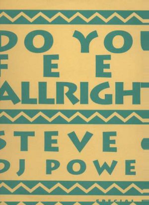 Steve G DJ Power - Do You Feel Alright - Italy 12" Single - PANPot12 ex/ex