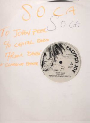 Calypso Joe - Iron Man - UK 12" Single - CJ003 ex/m