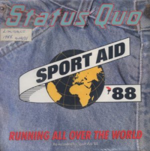 Status Quo - Running All Over The World - UK 7" Single - QUAID1 ex/ex