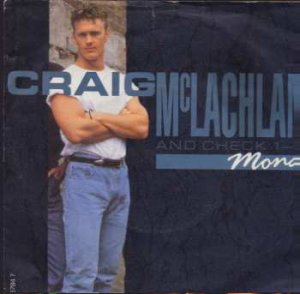 Craig McLachlan and Check 1-2 - Mona - UK 7" Single - 655784-7 vg/ex