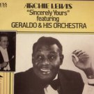 Archie Lewis Ft Geraldo & His Orchestra - Sincerely Yours -  UK Vinyl LP
