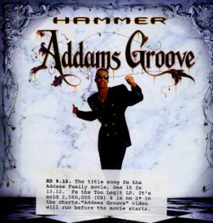 Hammer - Addams Groove - UK 7" Single - 204616-7 m/m