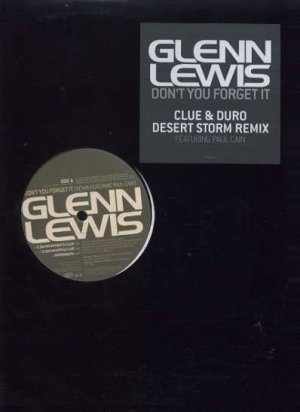 Glenn Lewis - Don't You Forget It - USA 12" Single - EAS56829 ex/m