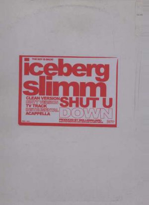 Iceberg Slimm - Shut U Down - UK 12" Single - PRO001 vg/ex