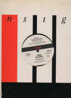 One Blood - Get In Touch With Me - UK 12" Single - 12ENY513 vg/ex