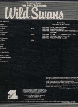 Wild Swans - The Peel Sessions - UK 12" Single - SFPS006 vg/m