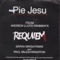 Sarah Brightman and Paul Miles-Kingston - Pie Jesu - UK 7" Single - WEBBER1 ex/