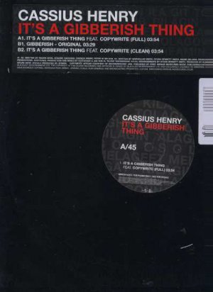 Cassius Henry - It's A Gibberish Thing - UK 12" Single - WMCST40413 ex/m