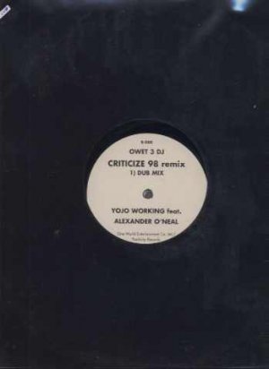 Alexander O'Neal - Criticize 98 Remix - UK 12" Single - OWET3DJ ex/m