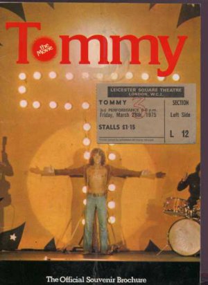 The Who - Tommy Souvenir Brochure - UK Film Program -  ex