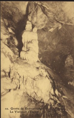 GROTTE DE REMOUCHAMPS La Viergeet I'Enfant Postcard