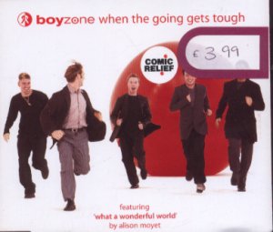 Boyzone - When The Going Gets Tough  -3 Track UK CD Single - Comic Relief