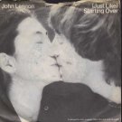 John Lennon - (Just Like) Starting Over - UK 7" Single - K79186 g/vg