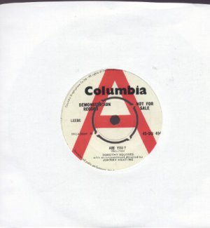 Dorothy Squires - Are You? - UK  Promo 7" Single - rare!
