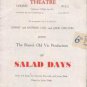 Vaudeville Theatre.Strand.Brist.Old Vic.SALAD DAYS.1954