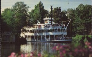 STEAMING THROUGH THE WILDERNESS Disneyland Postcard