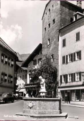 Zell am see, Stadtplatz  Austria postcard