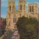 West Front, York Minster Posctard by J.Salmon  - Cars