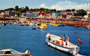 Saundersfoot, Pembs., Wales Postcard BOATS  - NPO Dexter