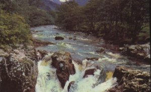 THE LOWER FALLS OF NEVIS,GLEN NEVIS POSTCARD SCOTLAND
