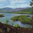 A PEEP OF LOCH KATRINE , TROSSACHS POSTCARD SCOTLAND