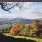 The Coniston fells viewed from across Windermere Cumbia Postcard