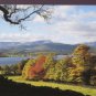 The Coniston fells viewed from across Windermere Cumbia Postcard