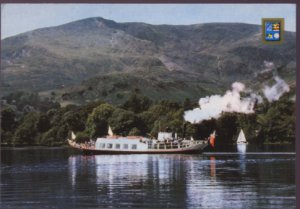 S.Y. Gondola an Coniston Water, Windermere Cumbia Postcard