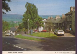 SHRIMPERS AT BARDSEA CUMBRIA POSTCARD