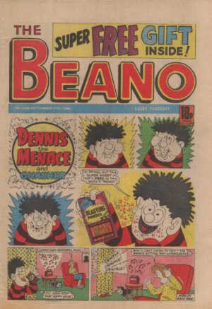 THE BEANO UK COMIC Sept 275th 1986 No. 2306