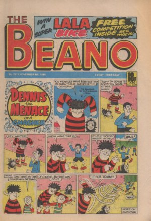 THE BEANO UK COMIC November 8th 1986 No. 2312