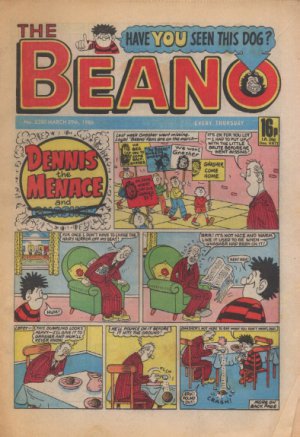 THE BEANO UK COMIC March 29th 1986 No. 2280
