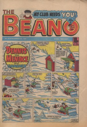 THE BEANO UK COMIC December 6th 1986 No. 2316