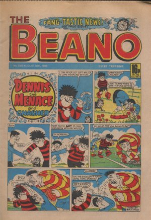 THE BEANO UK COMIC August 30th 1986 No. 2302