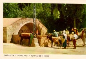 NAZARETH  Mary's Well - Fontaine De La Verge Postcard   Copyright Palphet Herzli