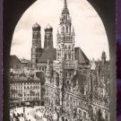 Munchen (Munich) Marienplatz Mit Rathaus Germany Postcard 1954