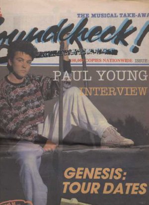 Free SOUNDCHECK newspaper from 1993 Paul Young/ Michael Jackson