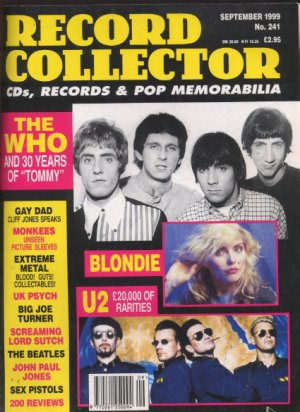 RECORD COLLECTOR Magazine Sept 1999 No 241 - Blondie -U2 -Sex Pistols, The Monke
