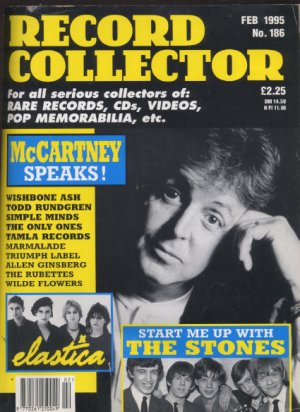 RECORD COLLECTOR Magazine Feb 1995 No 186 - Paul McCartney, The Stones, Elastica