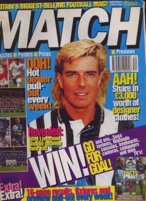 Old Footbal Magazine MATCH Oct 18 1992 Danny Wallace , Mick Harford