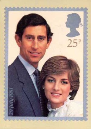 THEC ROYAL WEDDING -The Prince of Wales and Lady Diana Postcard