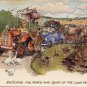 COMIC Postcard By J.Arthur Dixon  - Enjoying The Peace And Quite Of The Country