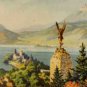Ch&Atilde;&cent;teau de Duingt, Lac d'Annecy, Savoy, France postcard 1951