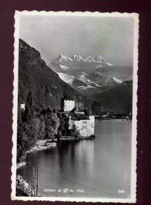 Chillon Et Dts Du Midi In Switzerland postcard 1950