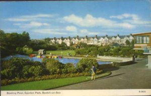 Boating Pool, Egerton Park, Bexhill -on-Sea  Postcard by DENNIS