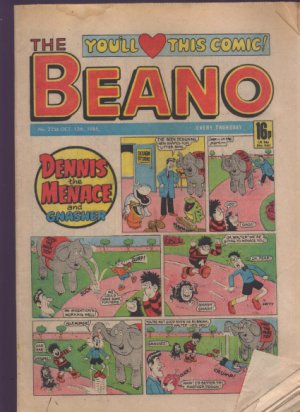 THE BEANO UK COMIC Oct 12th 1985 No. 2256