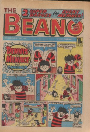 THE BEANO UK COMIC August 23rd 1986 No. 2301