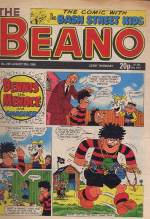 THE BEANO UK COMIC August 20th 1988 No. 2405